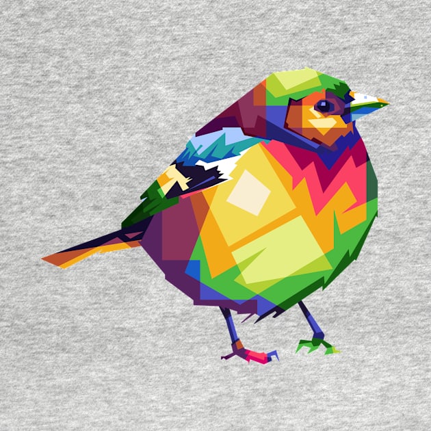 Bird of WPAP pop art by Rizkydwi